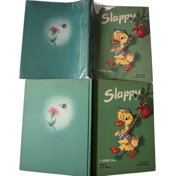Vintage 1946 Slappy A Bonnie Book Elsie Church Illustrated Cathryn Taylor HC DJ - Picture 6 of 15